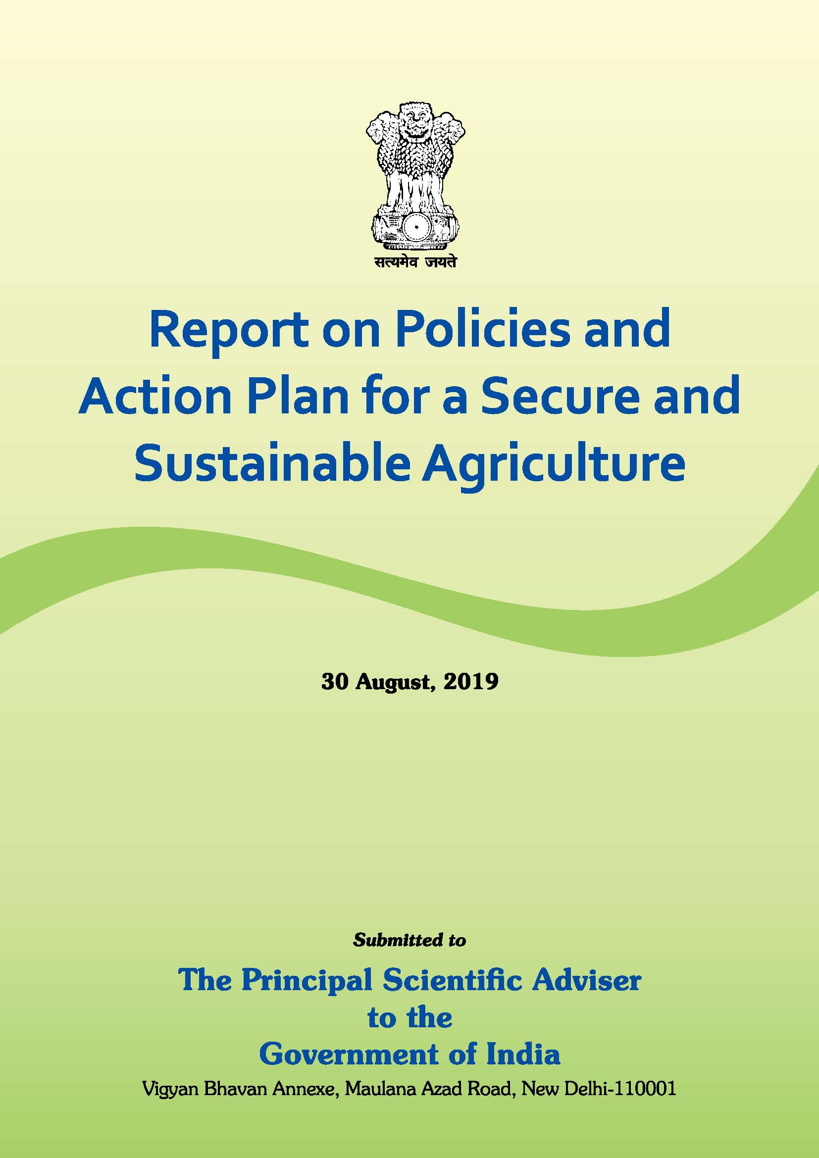 India Secure Sustainable Agriculture 2019